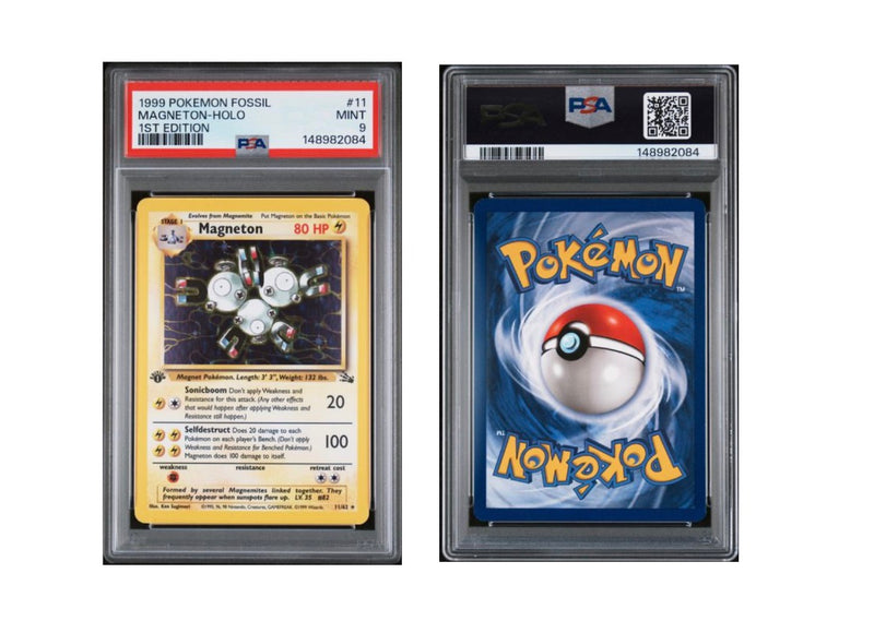 1999 POKEMON FOSSIL #11 MAGNETON-HOLO 1ST EDITION